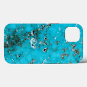 Coques Case-Mate iPhone Série Gemstone - Belle Flawed Turquoise (Verso (horizontal))