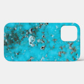 Coques Case-Mate iPhone Série Gemstone - Belle Flawed Turquoise (Verso (horizontal))