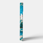 Coques Case-Mate iPhone Série Gemstone - Carte routière Turquoise (Verso / Droite)