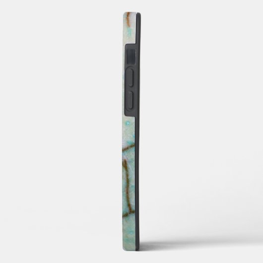 Coques Case-Mate iPhone Série Gemstone - Cracké Turquoise Léger (Verso / Gauche)