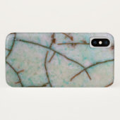Coques Case-Mate iPhone Série Gemstone - Cracké Turquoise Léger (Dos (Horizontal))