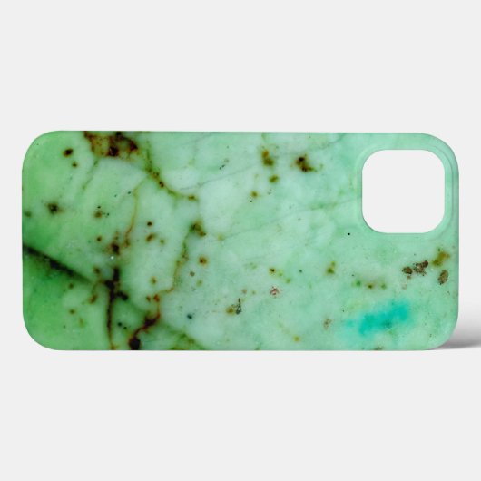 Coques Case-Mate iPhone Série Gemstone - Design Jade Vert (Verso (horizontal))