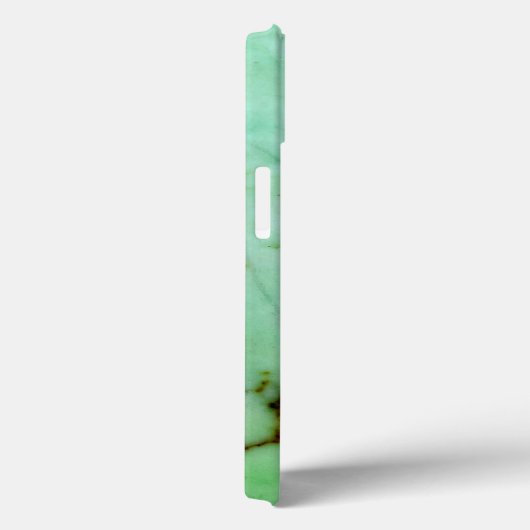 Coques Case-Mate iPhone Série Gemstone - Design Jade Vert (Verso / Droite)
