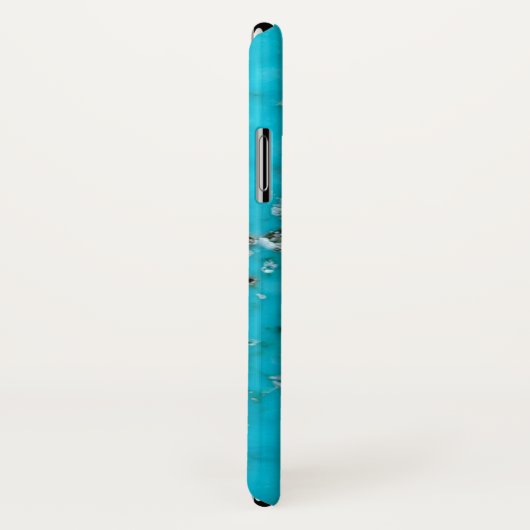Coques Case-Mate iPhone Série Gemstone - Turquoise (Dos/Droite)