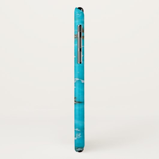 Coques Case-Mate iPhone Série Gemstone - Turquoise (Dos/Gauche)