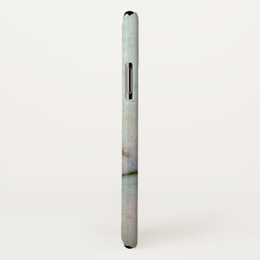 Coques Case-Mate iPhone Série Gemstone - Turquoise Craqué Avec Vert (Dos/Droite)