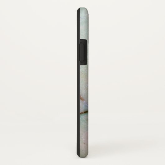 Coques Case-Mate iPhone Série Gemstone - Turquoise Craqué Avec Vert (Dos/Droite)