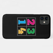 Coques Case-Mate iPhone Série numérique 1234 (Dos (Horizontal))