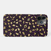 Coques Case-Mate iPhone Série Purple and Gold Leopard Design 2 (Dos (Horizontal))