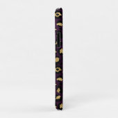 Coques Case-Mate iPhone Série Purple and Gold Leopard Design 2 (Dos/Droite)