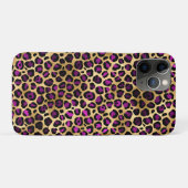 Coques Case-Mate iPhone Série Purple and Gold Leopard Design 4 (Dos (Horizontal))