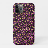 Série Purple et Gold Leopard Design 1