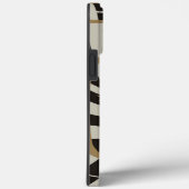 Coques Case-Mate iPhone Serpent Abstrait rayé amusant dans les tons neutre (Verso / Droite)