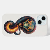 Coques Case-Mate iPhone Serpent Cosmique Vivant (Verso (horizontal))