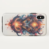 Coques Case-Mate iPhone Serpent Cosmique Vivant Avec Espace Évasif (Dos (Horizontal))