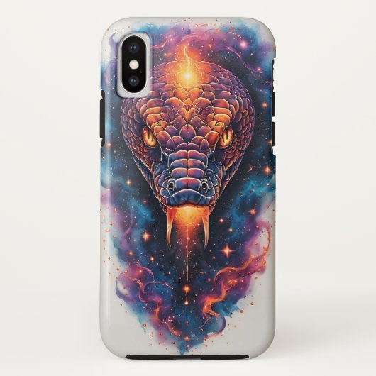 Coques Case-Mate iPhone Serpent Cosmique Vivant Avec Espace Évasif (Dos)