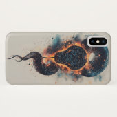 Coques Case-Mate iPhone Serpent Cosmique Vivant Avec Espace Évasif (Dos (Horizontal))