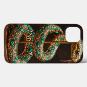 Coques Case-Mate iPhone serpent de Noël (Verso (horizontal))