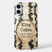 Coques Case-Mate iPhone Serpent Regal : Le roi Cobra (Verso)