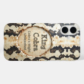 Coques Case-Mate iPhone Serpent Regal : Le roi Cobra (Verso (horizontal))