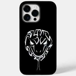 Coque Pour Pour iPhone 14 Pro Max Serpent tribal noir et blanc