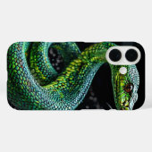 Coques Case-Mate iPhone Serpent vert (Verso (horizontal))