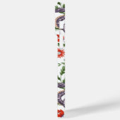 Coques Case-Mate iPhone Serpent violet blanc et botanique - Personnalisé (Verso / Gauche)