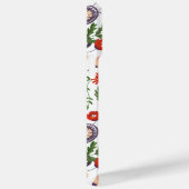 Coques Case-Mate iPhone Serpent violet blanc et botanique - Personnalisé (Verso / Droite)