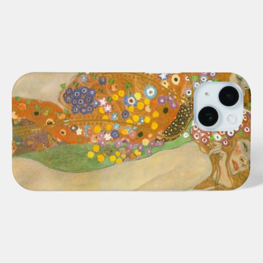 Coques Case-Mate iPhone Serpents d'eau II de Gustav Klimt, Art nouveau (Verso (horizontal))