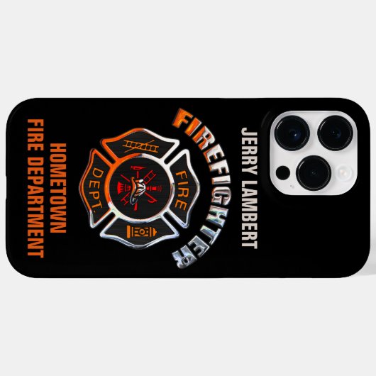 Coques Case-Mate iPhone Service d'incendie Chrome Nom Modèle (Verso (horizontal))