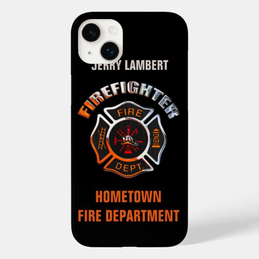 Coques Case-Mate iPhone Service d'incendie Chrome Nom Modèle (Verso)