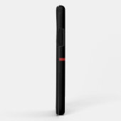 Coques Case-Mate iPhone Service d'incendie de la ligne rouge mince (Dos/Droite)