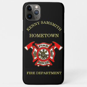 Case-Mate iPhone Case Service D'Incendie Insigne Or Et Rouge Avec Axes D