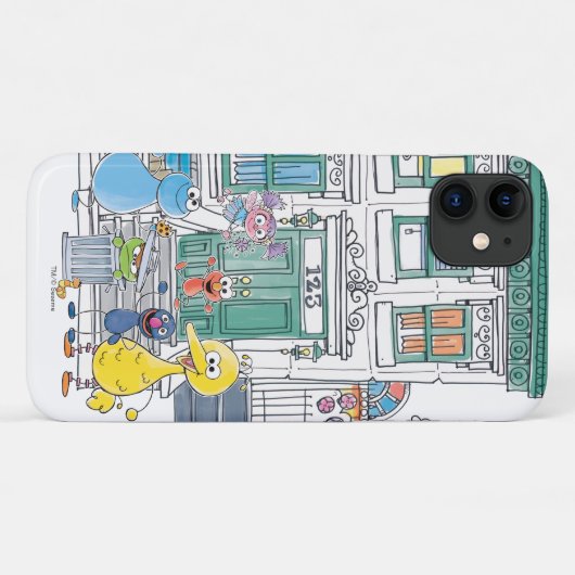 Coques Case-Mate iPhone Sesame Pals Doodley Graphisme (Dos (Horizontal))