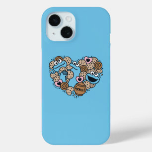 Coque Pour iPhone 15 Sésame Sésame   Coeur de gribouillis de caniche Mo