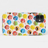 Coques Case-Mate iPhone Sesame Street Circle Motif de caractères (Dos (Horizontal))