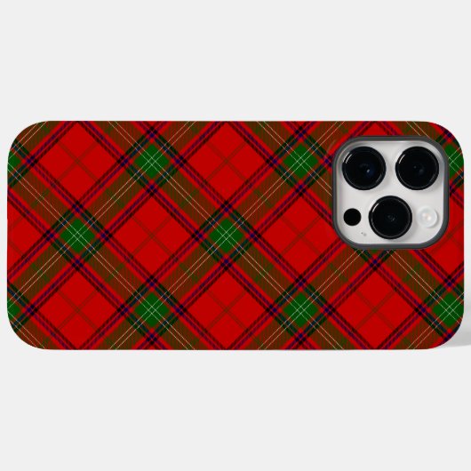 Coques Case-Mate iPhone Seton tartan rouge vert plaid (Verso (horizontal))
