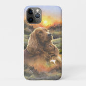 Coques Case-Mate iPhone setter irlandais avec chiot (Dos)