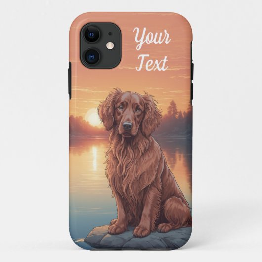 Coques Case-Mate iPhone Setter irlandais par lac (Dos)