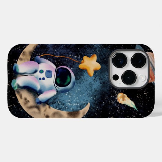 Coques Case-Mate iPhone Seul dans l'espace (Verso (horizontal))