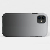 Coques Case-Mate iPhone SEULEMENT gradients de COULEUR - gris noir (Dos (Horizontal))