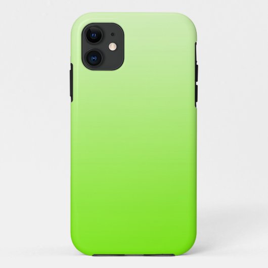 Coques Case-Mate iPhone SEULEMENT gradients de COULEUR - vert de néon (Dos)