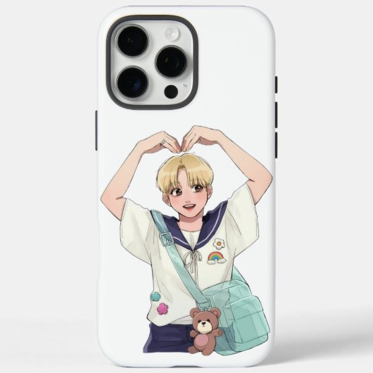 Coques Case-Mate iPhone Seungkwan SEVENTEEN Anime Style Heart Pose Fan Art (Verso)