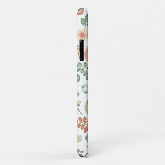Coques Case-Mate iPhone Shabby Birds & Branches Blanc (Dos/Droite)