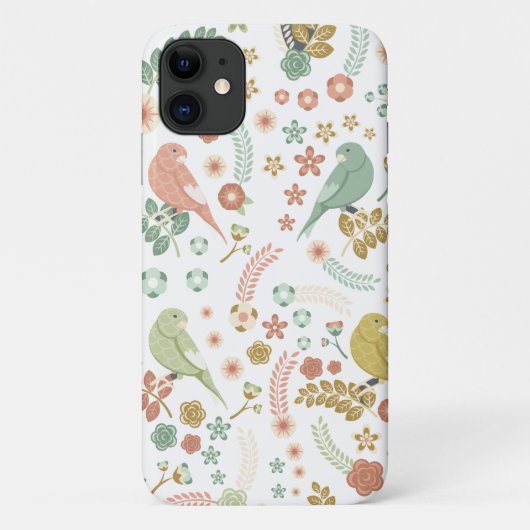 Coques Case-Mate iPhone Shabby Birds & Branches Blanc (Dos)