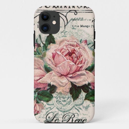 Coques Case-Mate iPhone shabby chic, découpage, victorien, français chic, (Dos)