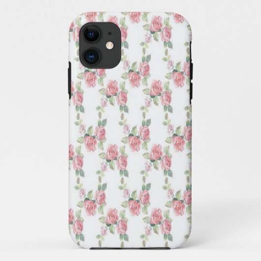 Coques Case-Mate iPhone Shabby Chic Rose Floral (Dos)