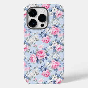 Coque Pour iPhone 14 Pro Shabby Chic rose Roses Motif