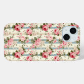 Coques Case-Mate iPhone Shabby Chic Roses Vintages (Verso (horizontal))
