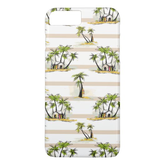 Coques Case-Mate iPhone Shack tropical et paumes (Dos)